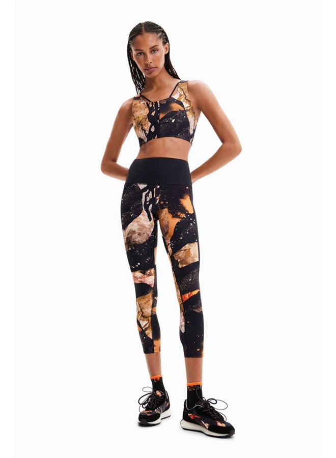 DESIGUAL بنطال ضيق بطبعة معدنية  - Image 2