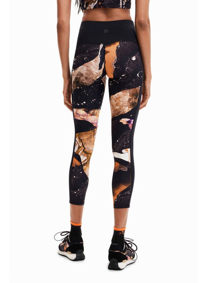 DESIGUAL بنطال ضيق بطبعة معدنية  - Image 3