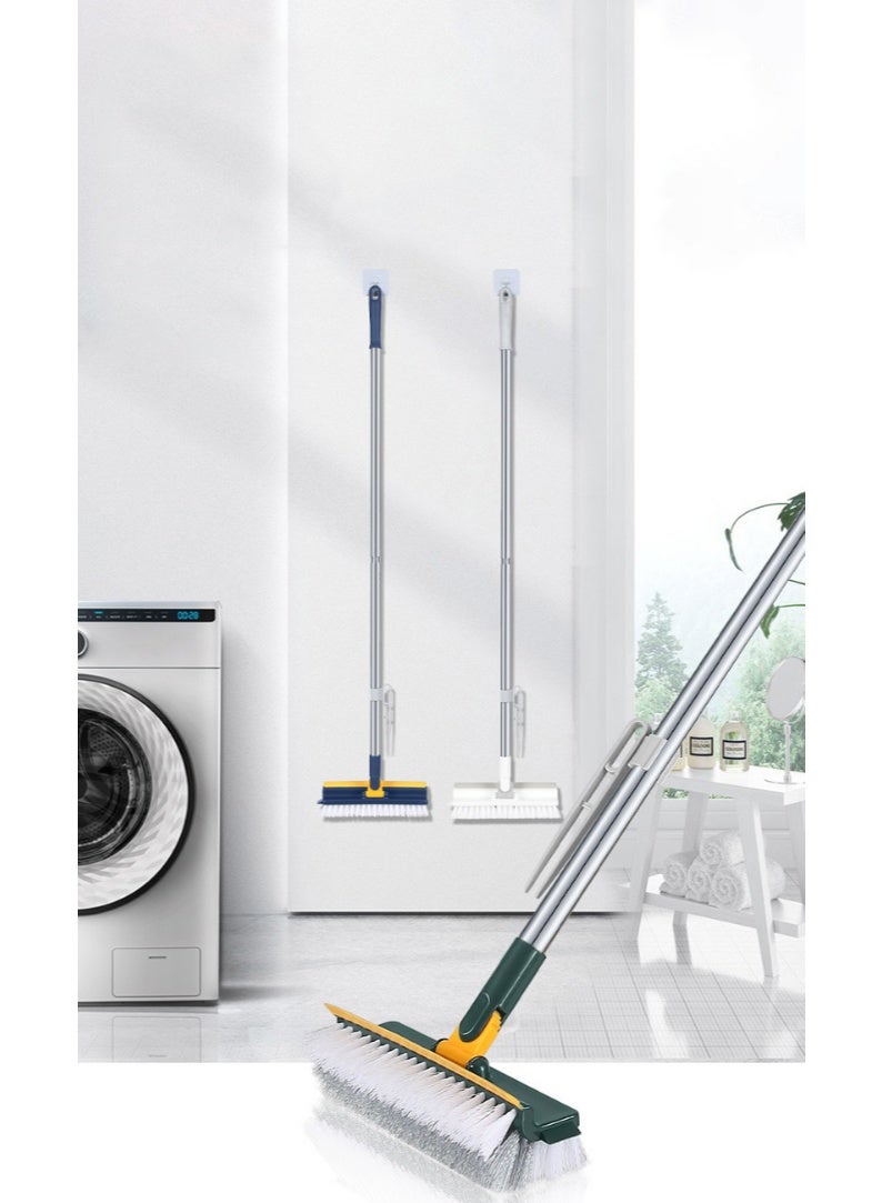 HOMESTAR 5-In-1 Multi-Function Green Floor Brush | Extendable Handle With V-Shaped Bristles | 360° Rotating Cleaning Head | For Bathroom Tiles/Walls | Anti-Mold & Antibacterial Material | Dry/Wet Use Design | Perfect For Corner & Gap Cleaning | Effortlessly Removes Stubborn Stains - Image 1