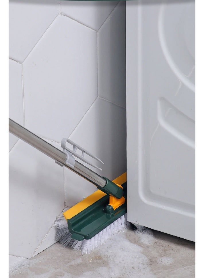 HOMESTAR 5-In-1 Multi-Function Green Floor Brush | Extendable Handle With V-Shaped Bristles | 360° Rotating Cleaning Head | For Bathroom Tiles/Walls | Anti-Mold & Antibacterial Material | Dry/Wet Use Design | Perfect For Corner & Gap Cleaning | Effortlessly Removes Stubborn Stains - Image 5
