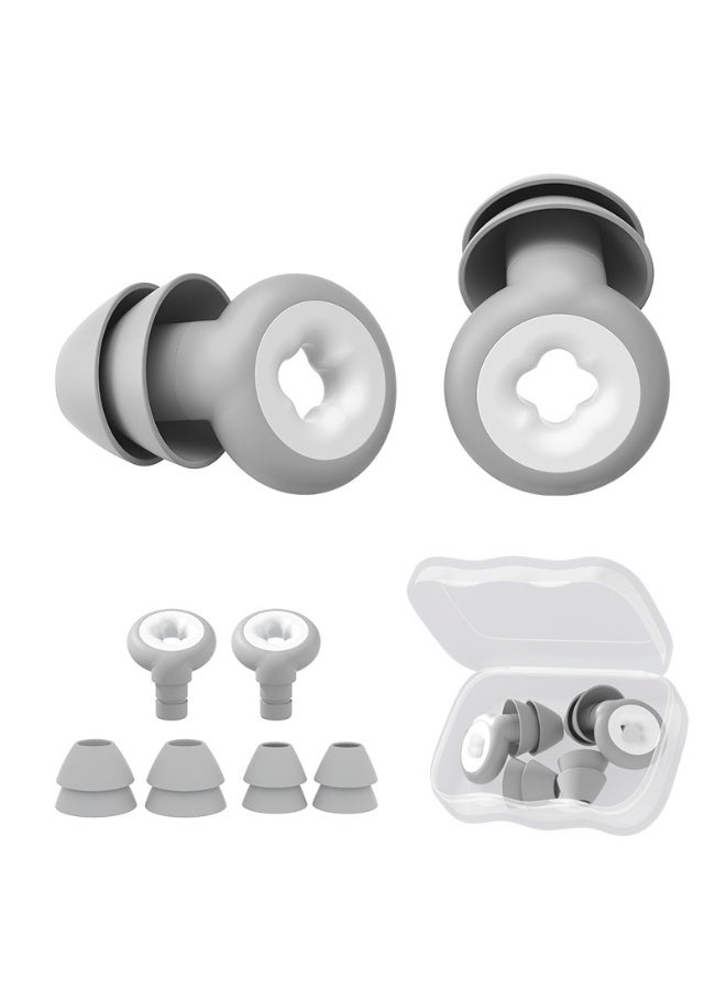 WOLFATION FOR YOU Ear Plugs for Sleeping,Reusable Hearing Protection with Interchangeable M/L Ear Tips, Lightweight Portable Dustproof Case for Sleep, Study, Work, Travel, Concert - Image 1