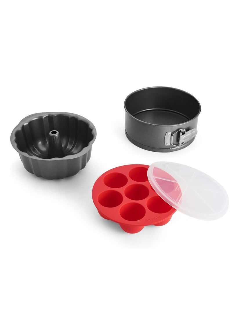 INSTANT Instant Pot Official 4-Piece Nonstick Cooking Set: Versatile, Multi-Use, Dishwasher Safe, Oven Safe, and Excellent for Desserts, Meals, and Snacks  - Image 1