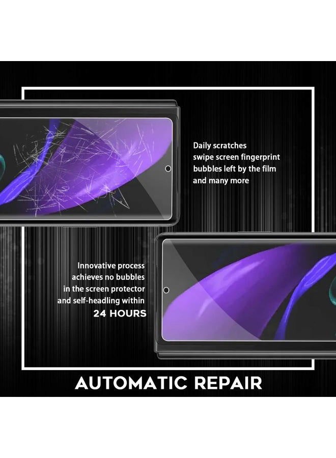 Orzero (2 Sets) Compatible for Samsung Galaxy Z Fold 2 5G, 2 Pack TPU Front Screen Protector and 2 Pack Inner Screen Protector High Definition Bubble-Free (Not for Z Fold 3 2021) - Image 5