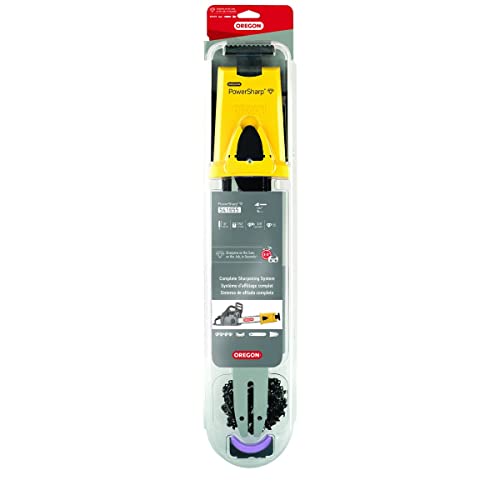 Oregon 16-inch PowerSharp Starter Kit with Bar, Sharpener, and 55 Drive Link PowerSharp Chain, 3/8" Low Profile, 050" Gauge, Fits Stihl, Portable Sharpening Tool for Chainsaws (541655) - Image 1