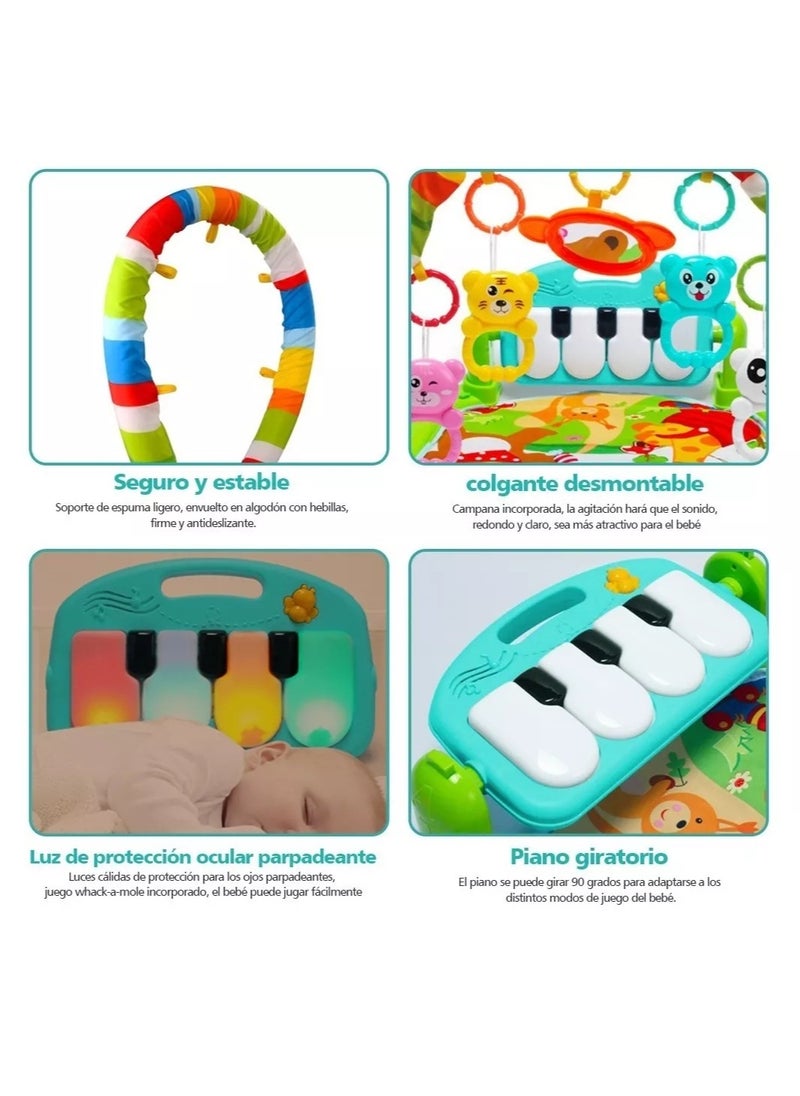 Padded Gym Baby Mat Piano Hanging Toy