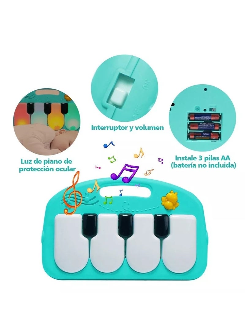 Padded Gym Baby Mat Piano Hanging Toy
