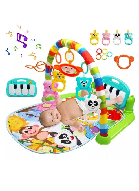 Padded Gym Baby Mat Piano Hanging Toy