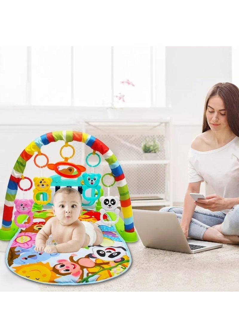 Padded Gym Baby Mat Piano Hanging Toy