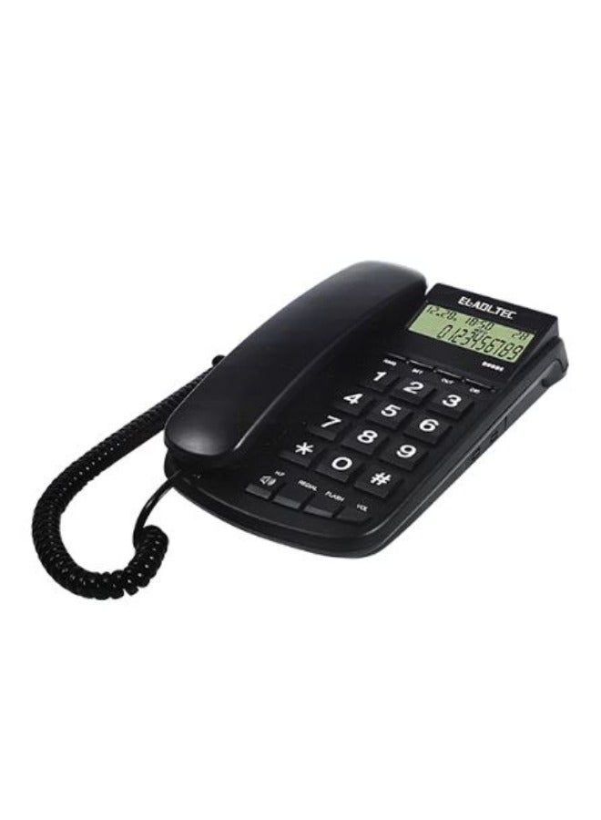 العدل تك تليفون ارضى سلكي ديجيتال اسود - 888BE