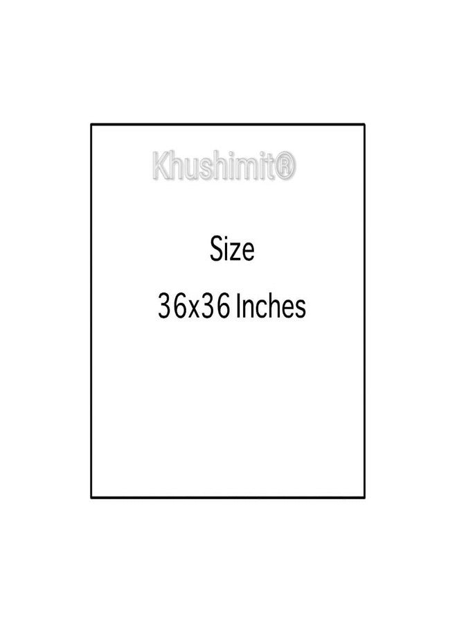 Khushimit® Printed Waterproof & Oilproof Square Shape Bed Server Food Mat 36x36 inches, || PATTERN-47 || - Image 4