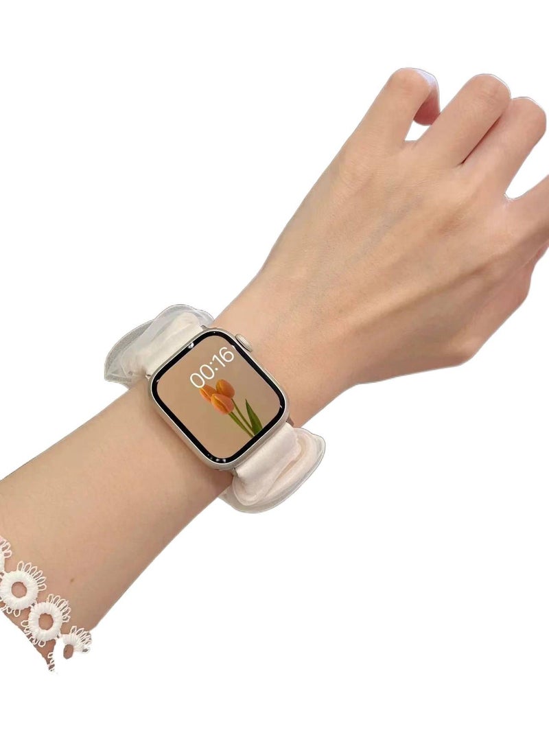 AD Brown Resin Bracelet Strap Smartwatch Band Compatible with Apple Watch / SE with Adjustable Fit Replacement Strap for Daily Wear - Image 3