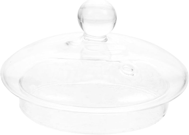 غطاء إبريق شاي زجاجي شفاف مع مصفاة شاي للغلايات ذات الأوراق المفكوكة سهلة التركيب لمنع الانسكاب - Image 2