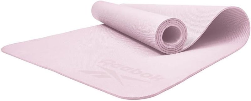 ريبوك حصيرة يوغا ريبوك 4 مم – بنفسجي فاتح، مبطنة وناعمة لليوغا والبيلاتس، مقاومة للانزلاق وسهلة التخزين - Image 1