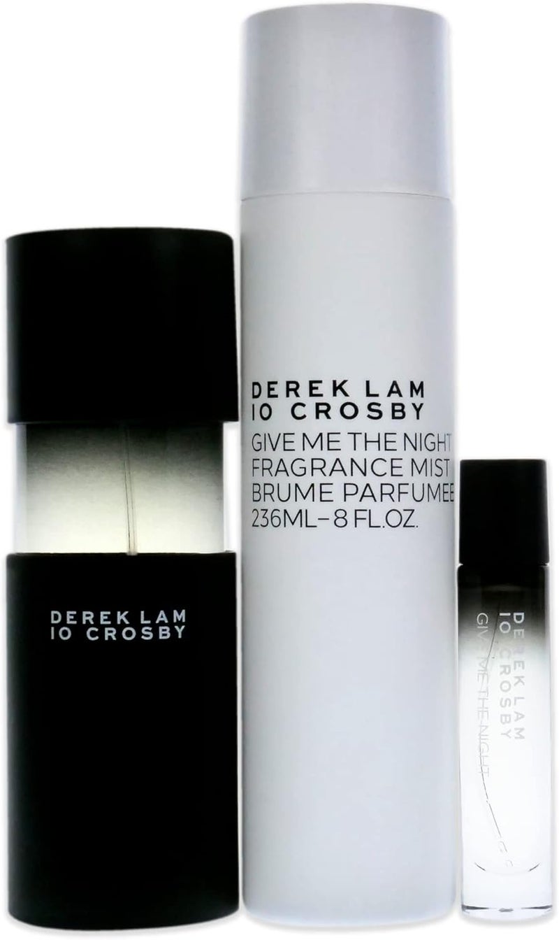 ديريك لام طقم هدايا "Give Me The Night" من ديريك لام (مكون من 3 قطع): عطر بتركيز ماء عطر (EDP)، عبوة صغيرة من العطر نفسه، ورذاذ عطري للجسم. - Image 2