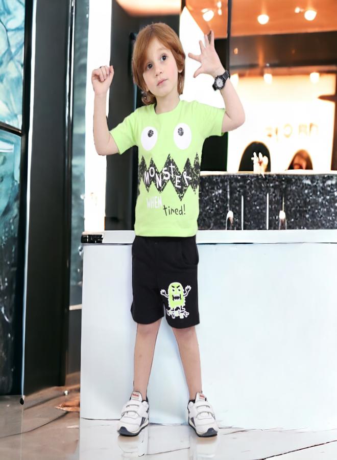 CHOiCE Boys' Opulent Cotton Pajamas (Age 5) - Summer Set 2024 - Plush Textiles and Animated Colors for a Dapper, Soothing Appearance, Get it now from 🌈 CHOICE - Image 5