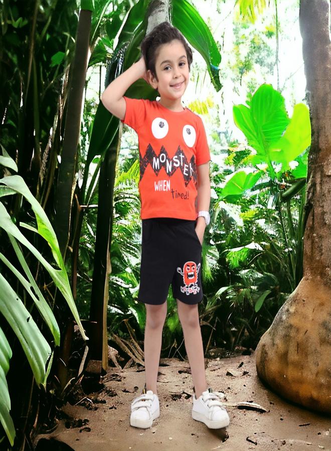 CHOiCE Boys' Opulent Cotton Pajamas (Age 5) - Summer Set 2024 - Plush Textiles and Animated Colors for a Dapper, Soothing Appearance, Get it now from 🌈 CHOICE - Image 3