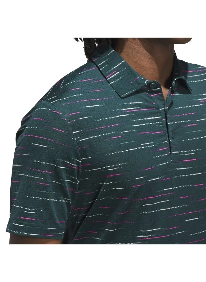 Adidas Ultimate365 Mesh Glimmer Print Polo Shirt