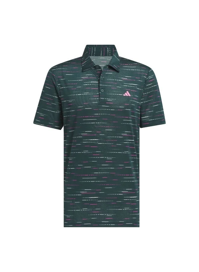 Adidas Ultimate365 Mesh Glimmer Print Polo Shirt