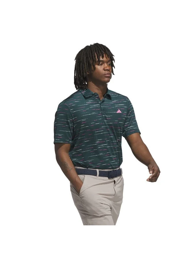 Adidas Ultimate365 Mesh Glimmer Print Polo Shirt