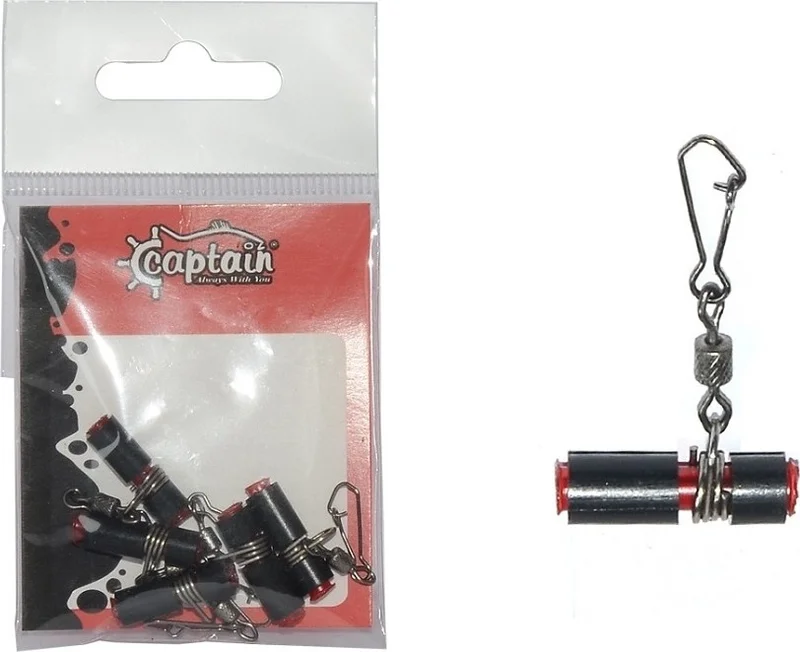 CAPTAIN 7668 Surf Shooting Clip Tube Virbel Set of 5
