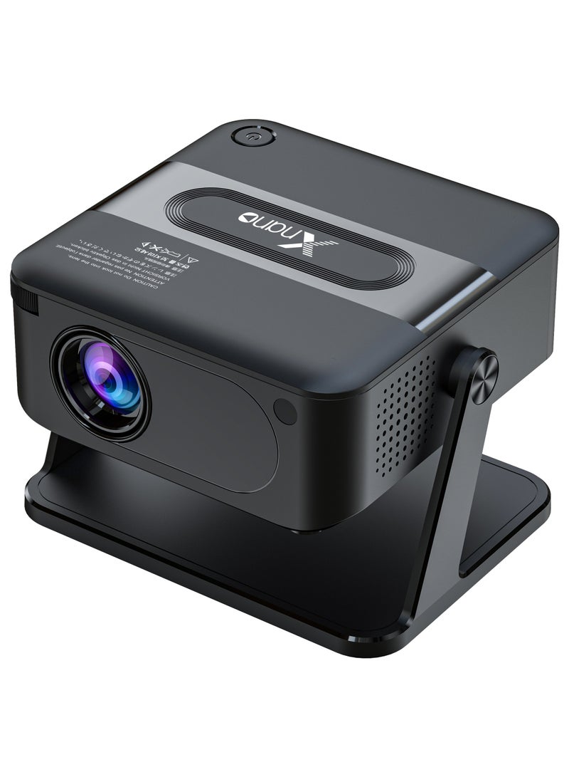 general Mini Portable Projector Bedroom Wall Projector Home Ultra HD 720P Wireless Projection Dual Band WiFi 6 Outdoor Projector 4-Point Keystone Correction Compatible with Windows iOS Android Multiple Compatible Interfaces: HD, Audio, USB Connection - Image 1