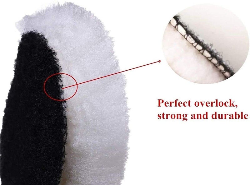 DIY Crafts Diy Crafts CTDIYHI57546 Pad 27 Soft Buffing Pads With Hook and Loop Back Wool Cutting Pad for Car Furniture Glass and So on Pack of 2 6 Off White  - Image 5