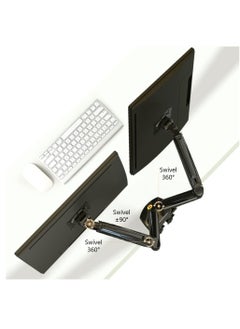 NB NORTH BAYOU North Bayou NB 17-27 Inch Dual Gas Monitor Stand, Tabletop TV Mount F160  - Image 3