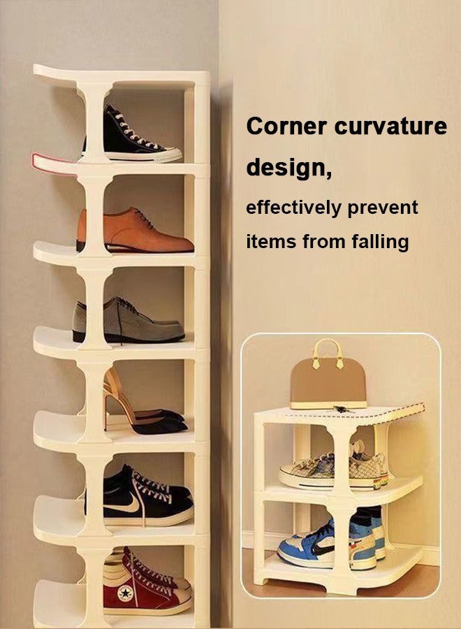 Simple Household Multifunctional Shoe Rack, Space-Saving, Detachable, Vertical Free Assembly Shoe Box, Dormitory Entrance Storage Shoe Cabinet - Image 3