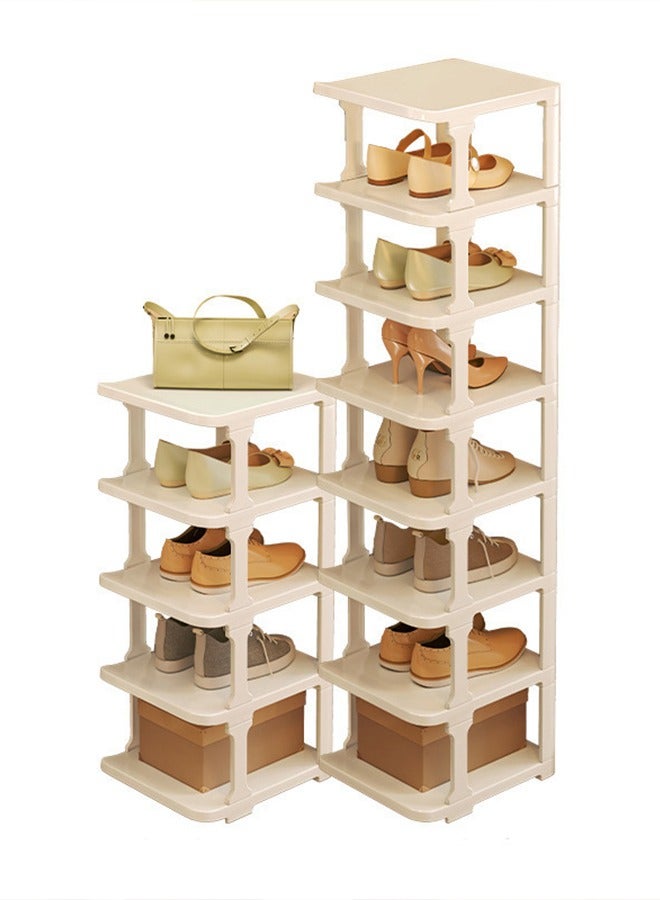 Simple Household Multifunctional Shoe Rack, Space-Saving, Detachable, Vertical Free Assembly Shoe Box, Dormitory Entrance Storage Shoe Cabinet - Image 2