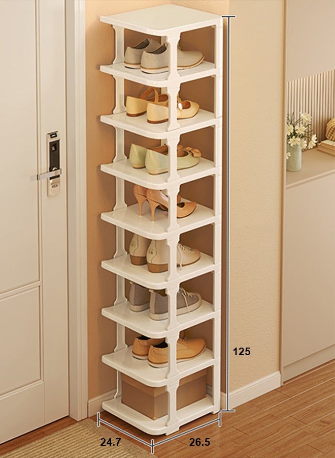 Simple Household Multifunctional Shoe Rack, Space-Saving, Detachable, Vertical Free Assembly Shoe Box, Dormitory Entrance Storage Shoe Cabinet - Image 1