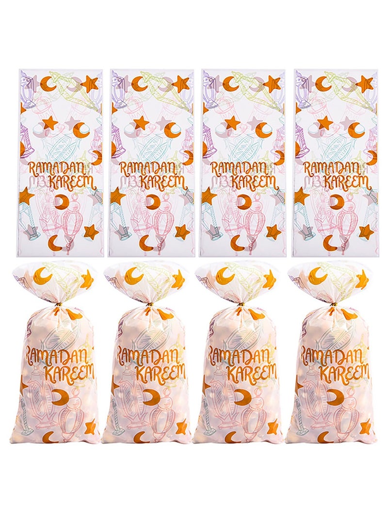 100 Pcs Ramadan Eid Goodie Bags, Ramadan and Eid Mubarak Gift Bags, Ramadan Kareem Eid Mubarak Decoration for Home Islamic Muslim Party Favor Supplies (Style3) - Image 2
