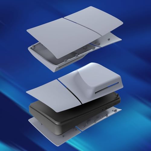 IMOFEE Slim Disc Edition Cover Plates for New PS5 Slim Console, Shell Panels Compatible with New PlayStation 5 Slim Accessories Protective Replacement Faceplate (Grey) - Image 3