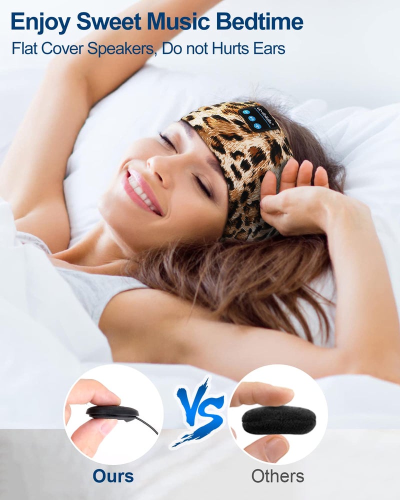 LC-dolida Sleep Headphones Bluetooth, Sleep Headphones Sleep with Thin HD Stereo Speakers Perfect for Side Sleepers, Sport, Yoga, Travel Best Gift Ideas Perfect for Sports - Image 2