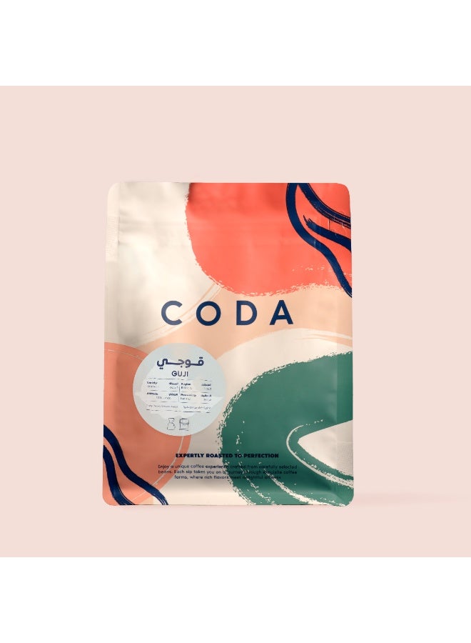 كودا محصول قهوة إثيوبيا قوجي V60 – قهوة مختصة حبوب كاملة 250 جم | نكهات فواكه وشوكولاتة | مثالية للقهوة المقطرة والإسبريسو - Image 1