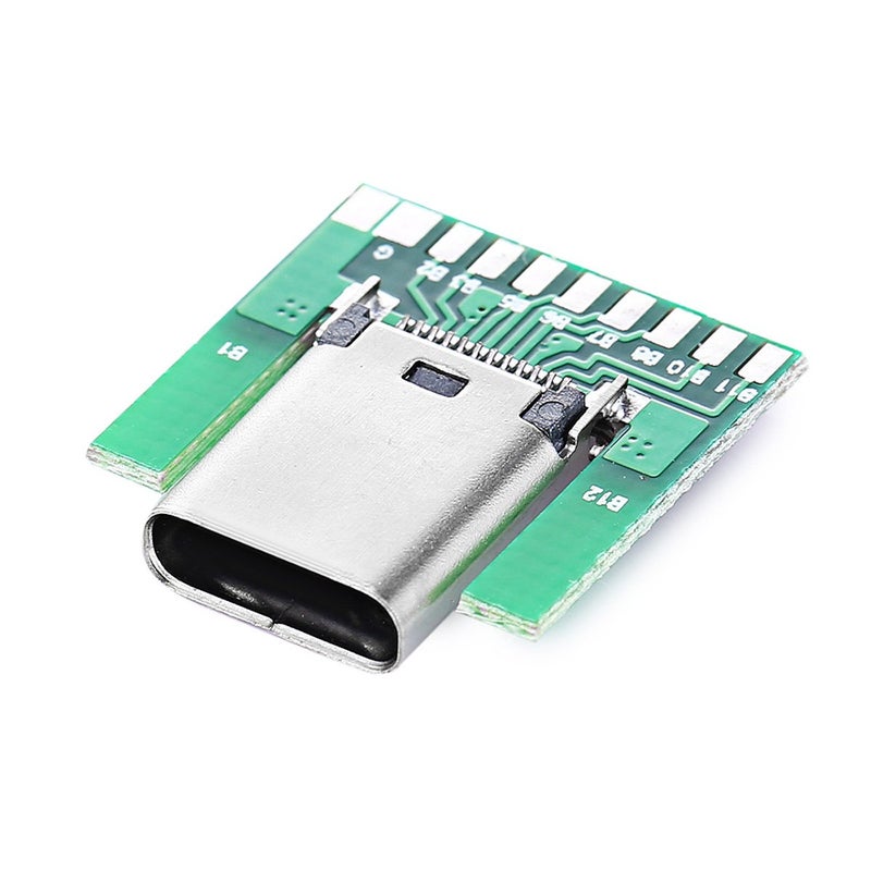 chenyang DIY USB 3.1 Type-C Female Connector – SMT Type with PC Board - Image 1
