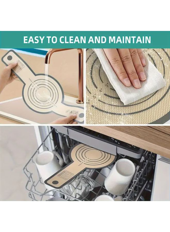 1pc Premium Silicone Bread Sling 8.3 Inch Non Stick Dutch Oven Liner With Handles Heat Resistant Reusable Mat For Sourdough Baking Dough Transfer Food Safe Kitchen Accessory For Holiday Baking - Image 4