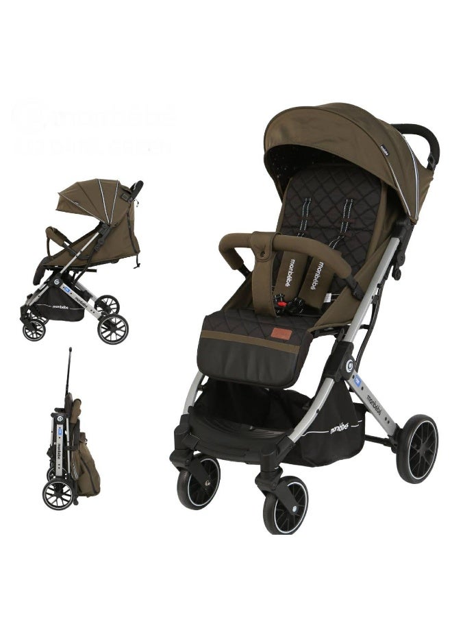 MonBébé k12 Lightweight Stroller,Cabin Approved Travel Stroller,Compact&Foldable Baby Stroller,Trolley Handle,Pushchair