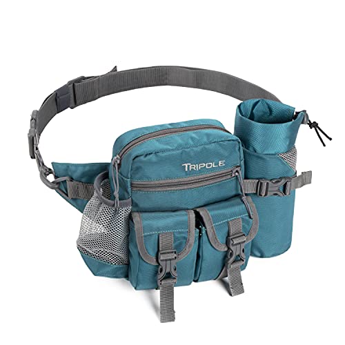 Tripole Polyester Multi-Utility Waist Pack and Sling Bag with Detachable Bottle Holder (Sea Green) - Image 1
