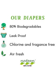 nateen Nateen Hospeen Adult Diapers,Night Incontinence Pants,Medium,Waist Size 60-110cm,80 Count,360 Degree Elastic Waistband,Super Soft Fit.  - Image 2