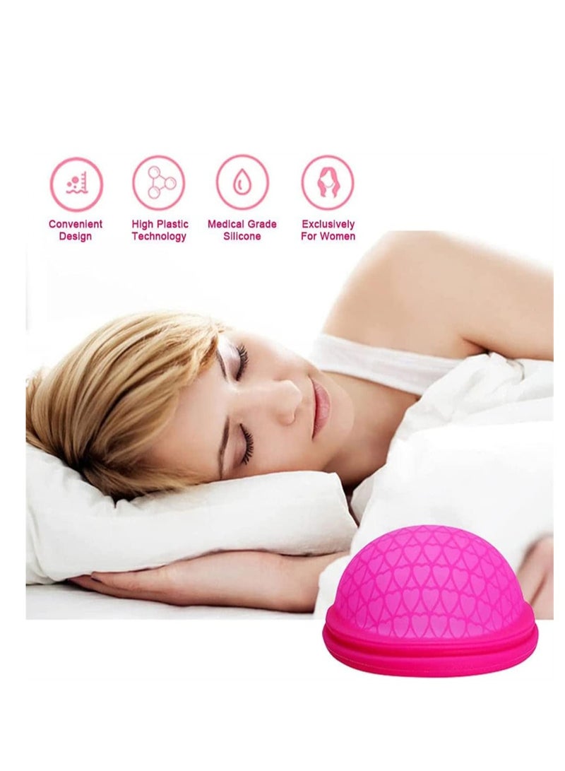 Reusable Menstrual Disc Menstrual Diva Cup Soft Period Disc for Women Medical-Grade Silicone Capacity of 6 Super Tampons  Menstrual Cup or Tampon Alternative Lasts 10 Years Red Size L
