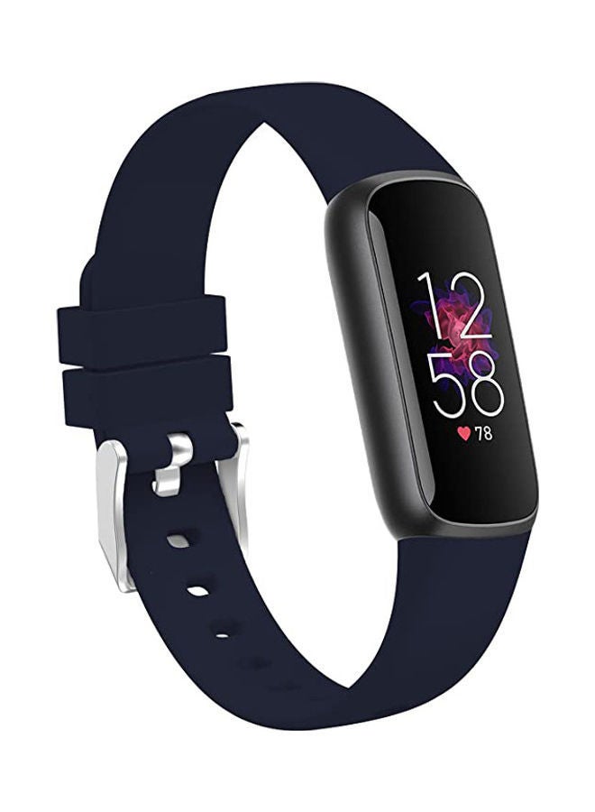 NIBEMINENT Replacement Strap For Fitbit Luxe Fitness And Wellness Tracker Navy Blue - Image 1