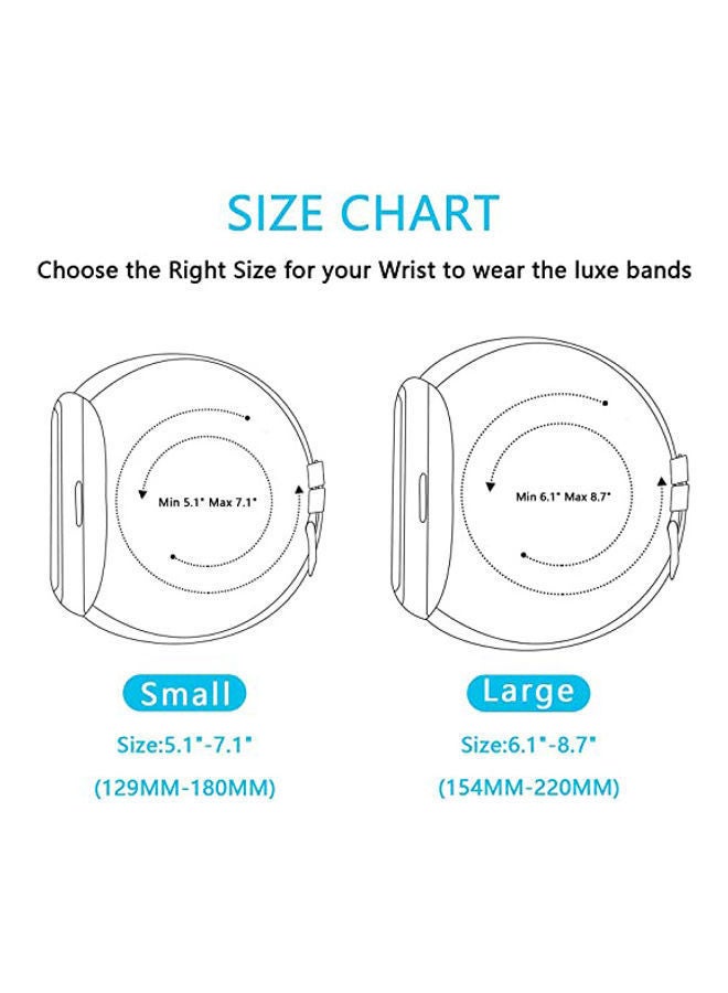 NIBEMINENT Replacement Strap For Fitbit Luxe Fitness And Wellness Tracker Navy Blue - Image 5