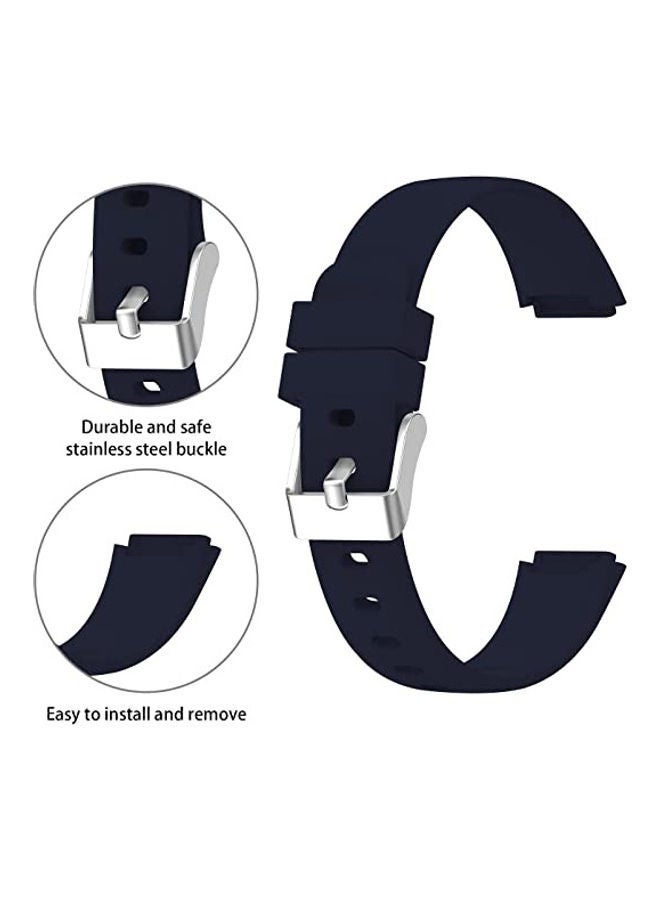 NIBEMINENT Replacement Strap For Fitbit Luxe Fitness And Wellness Tracker Navy Blue - Image 3