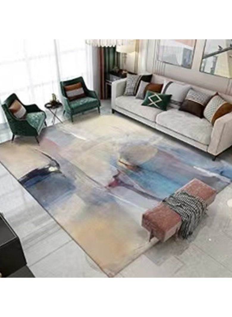 سجادة مستطيلة ناعمة ومريحة ذات جودة عالية مطبوعة بالحبر