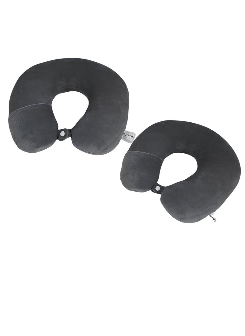 BigPlayer BigPlayer Ergonomic Neck Pillow Round Travel Cushions for Car Airplane Cervical Support for Improved Sleep Neck Rest Accessories for Travel Comfort  - Image 1