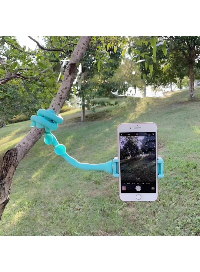 Flexible Multi-Color Sticky Phone Holder for Glass & Surfaces - Image 1