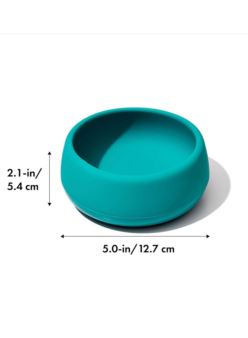 OXO TOT Silicone Bowl - Teal - Image 2