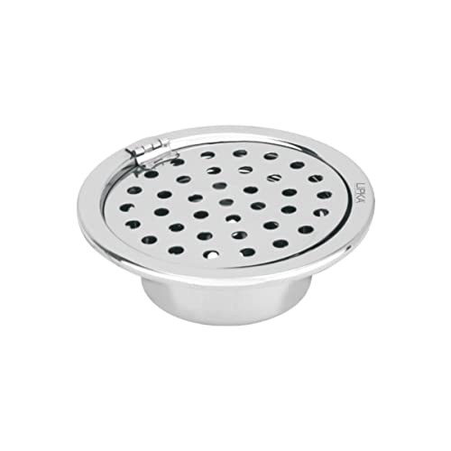 LIPKA Super Sleek Round Floor Drain |Stainless Steel |5 Inches| with Cockroach Trap & Hinge| - Image 1
