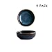 Colias Wing Colias Wing 3" Vintage Blue with Brown Edge Stylish Design Multipurpose Porcelain Side Dish Bowl Seasoning Dishes Soy  - Image 2