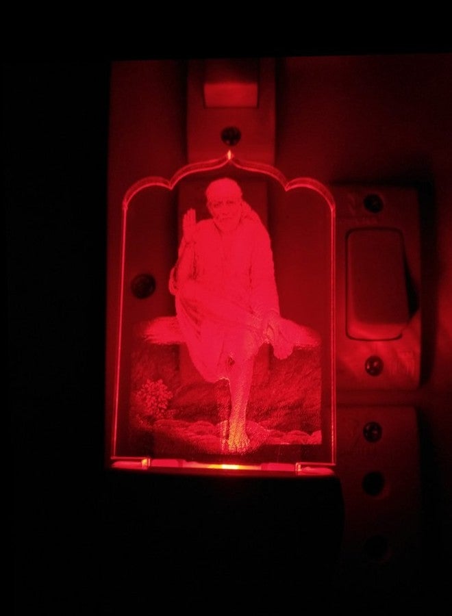 SHINDE EXPORTS Sai Baba Colour Changing LED Room Lamp (Design 1) - Image 2